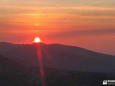 La Maliciosa al atardecer: una ruta entre luces y siluetas - Luna Llena;grupo senderos club senderis